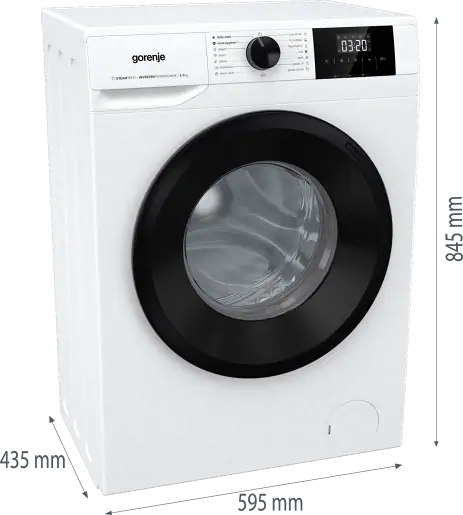 Gorenje W3NGPI72SBS elöltöltős keskeny mosógép kép 8