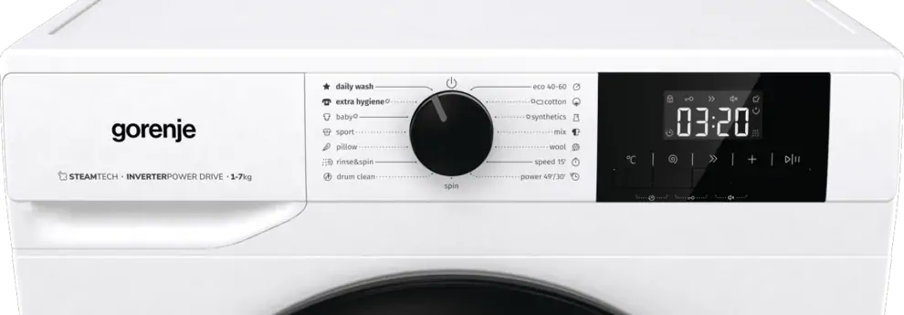 Gorenje W3NGPI72SBS elöltöltős keskeny mosógép kép 9