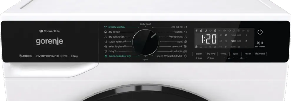 Gorenje WD2PA854ADW mosó-szárítógép kép 8