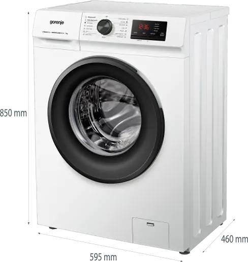 Gorenje WNHVB72SDS elöltöltős keskeny mosógép kép 4