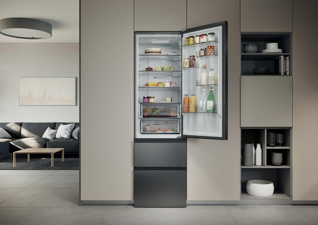 Haier HTR3620ENMG alulfagyasztós hűtőszekrény kép 14
