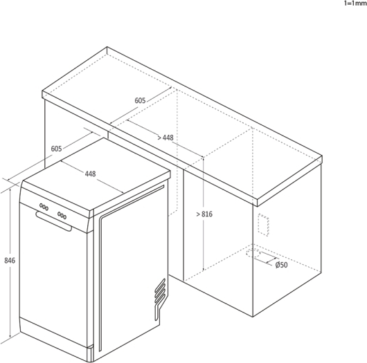 Haier XF1C3TB1FX szabadonálló keskeny mosogatógép kép 18