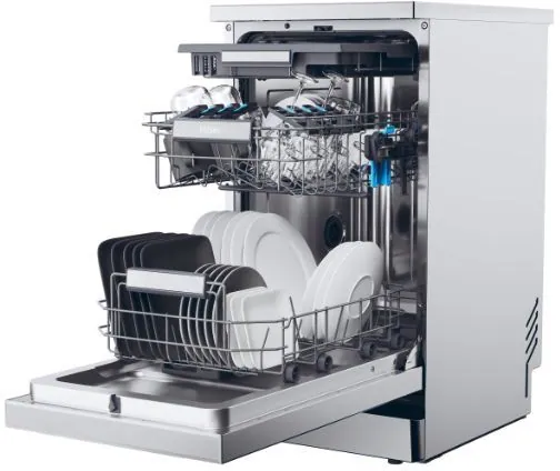 Haier XF1C3TB1FX szabadonálló keskeny mosogatógép kép 22