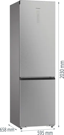 Hisense RB5P410SACC alulfagyasztós hűtőszekrény kép 10