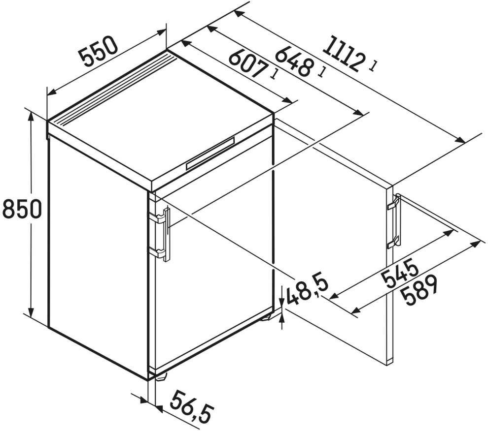Liebherr FDGD 1404 fagyasztószekrény kép 9