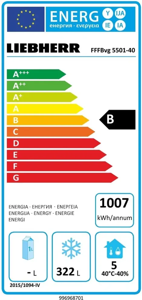 Liebherr FFFBVG 5501 Perfection Álló fagyasztószekrény NoFrost-tal kép 2
