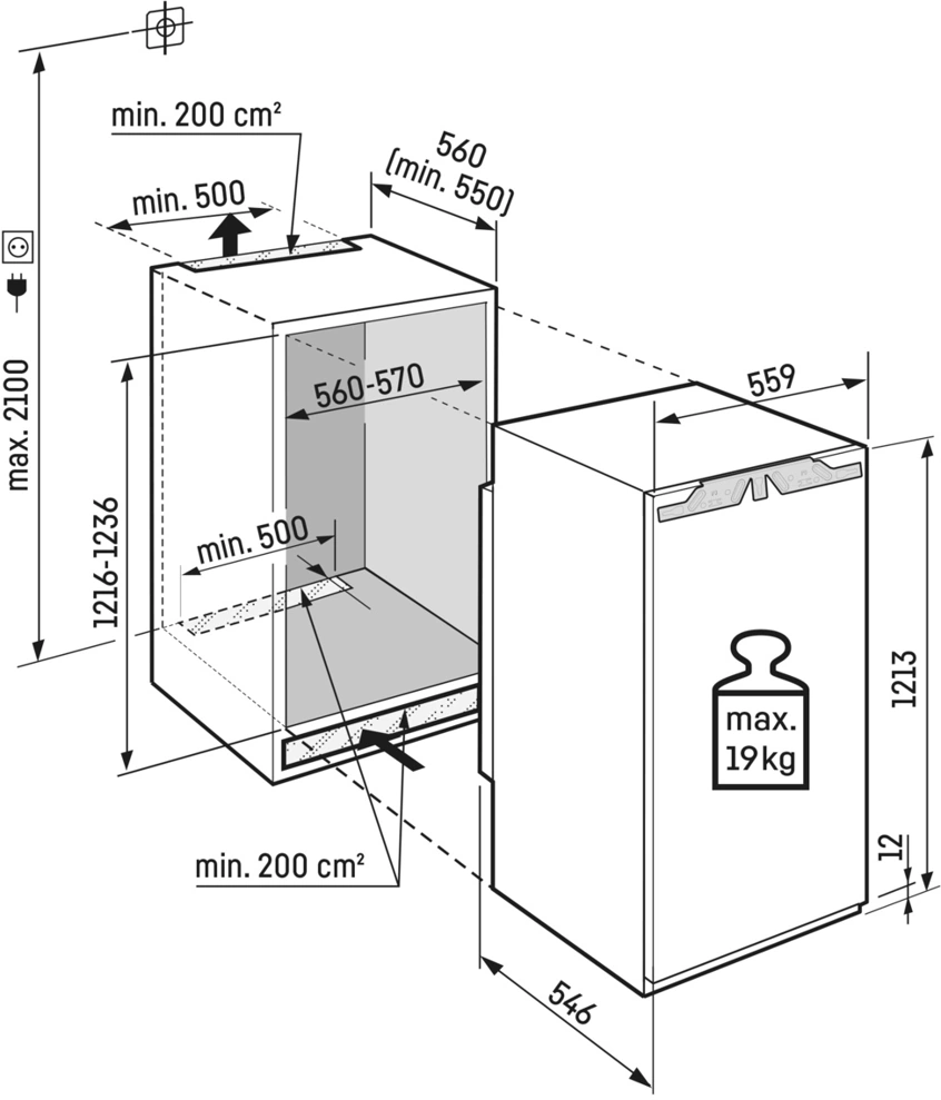 Liebherr IRBC 4121 beépíthető hűtőszekrény kép 4