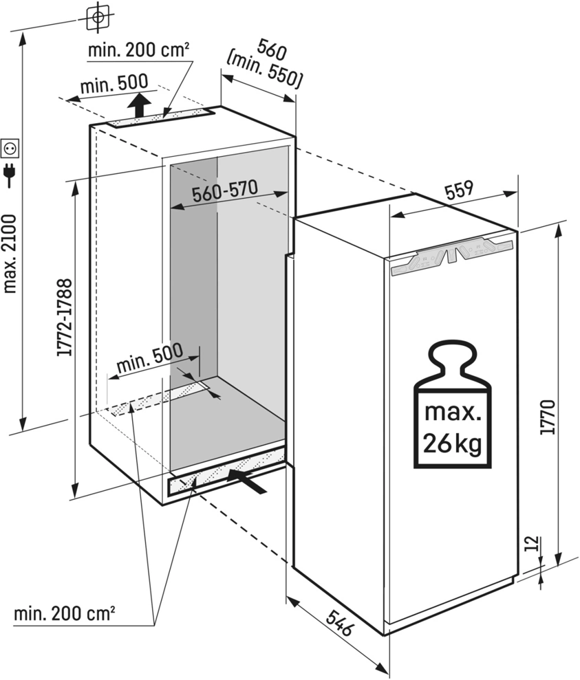 Liebherr SIFNE 5108 beépíthető fagyasztószekrény kép 4