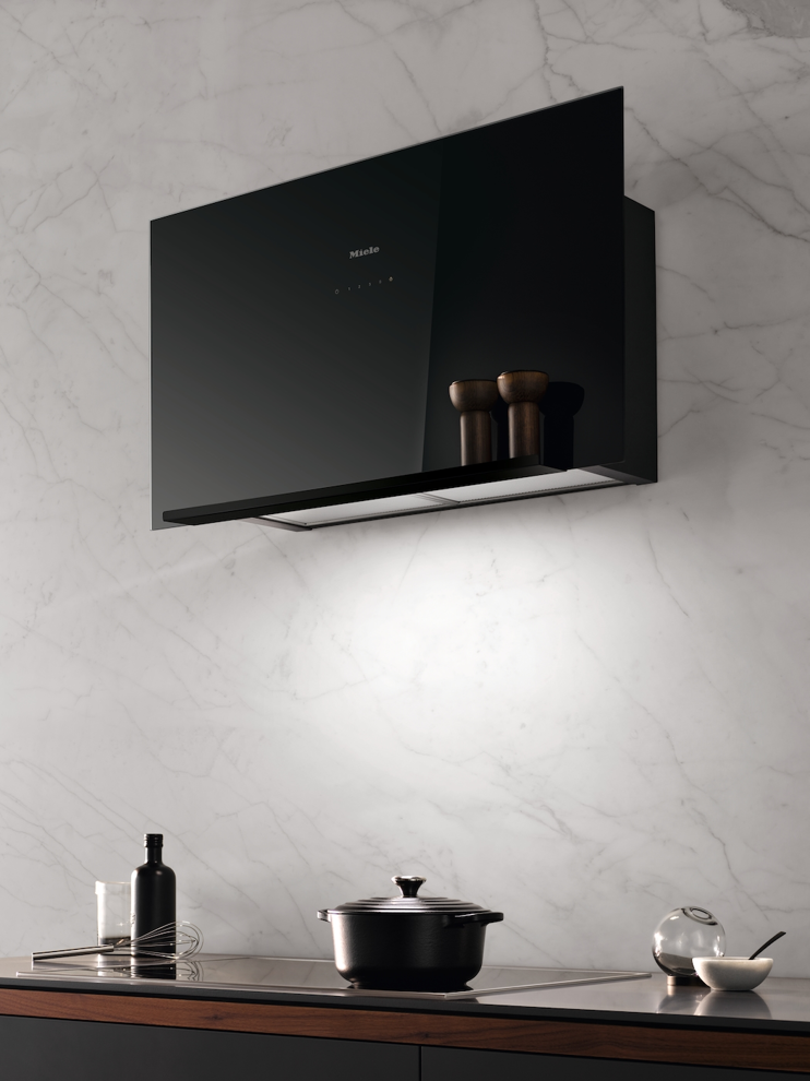 Miele DA 9092 W SCREEN OBSZIDIáNFEKETE kürtős páraelszívó kép 5