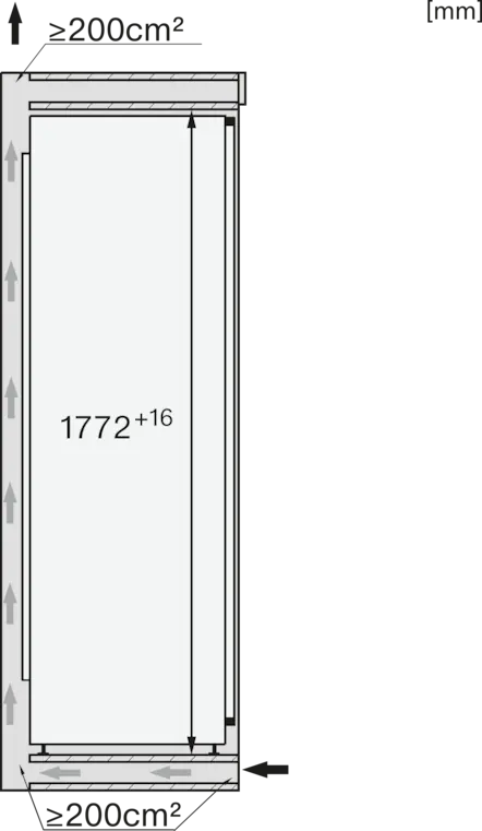 Miele FNS 7774 D beépíthető fagyasztószekrény kép 8