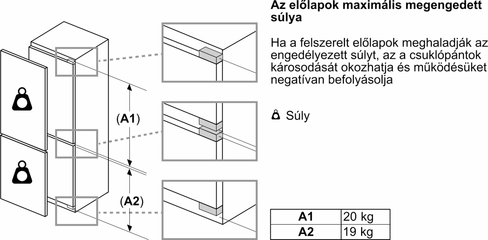 Neff KB7966DD0 Beépíthető alulfagyasztós hűtőszekrény kép 8