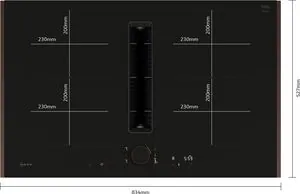 Neff V68YYX4B0 Indukciós főzőlap beépített elszívóval kép 5