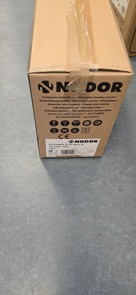 Nodor EXTENDER 60 INOX/B kihúzható páraelszívó Fő kép
