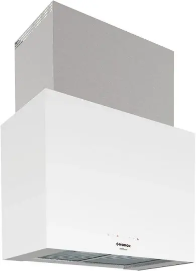 Nodor NorBreeze CUBE GLASS ECO 70 WH kürtős páraelszívó Fő kép