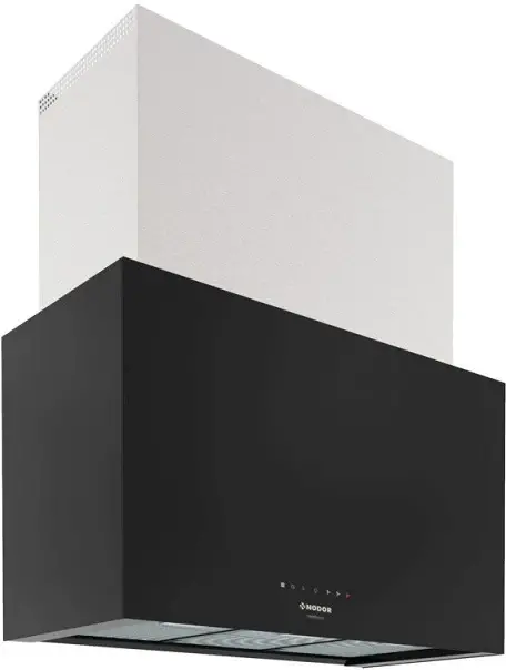 Nodor NorBreeze CUBE GLASS ECO 90 BK kürtős páraelszívó Fő kép