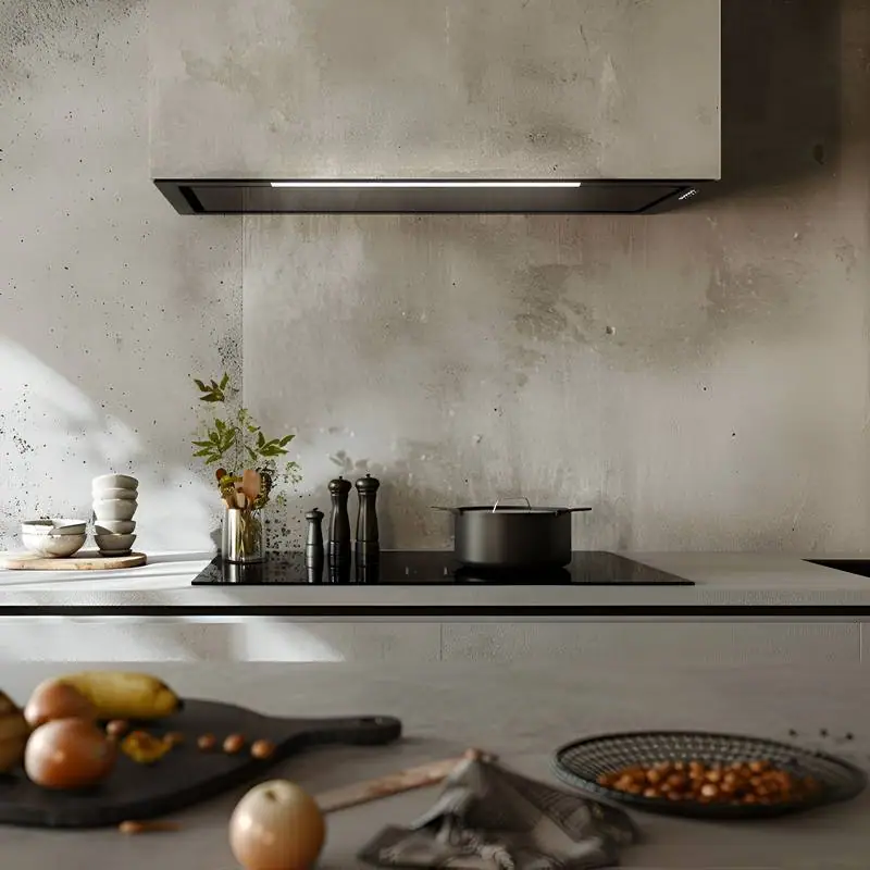Sirius SL-927 ANTI-DROP 52 cm fekete kürtőbe építhető páraelszívó kép 2