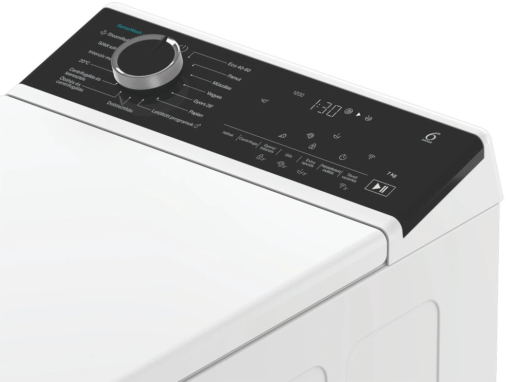 Whirlpool TW721WBSSWAHU felültöltős mosógép kép 5