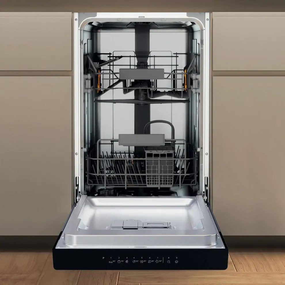 Whirlpool WH3UC10BS7A0X beépíthető keskeny mosogatógép kép 2