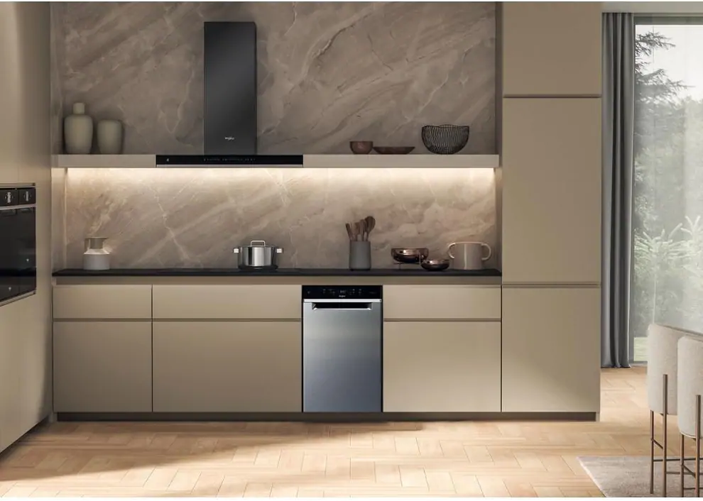 Whirlpool WH3UC10BS7A0X beépíthető keskeny mosogatógép kép 3