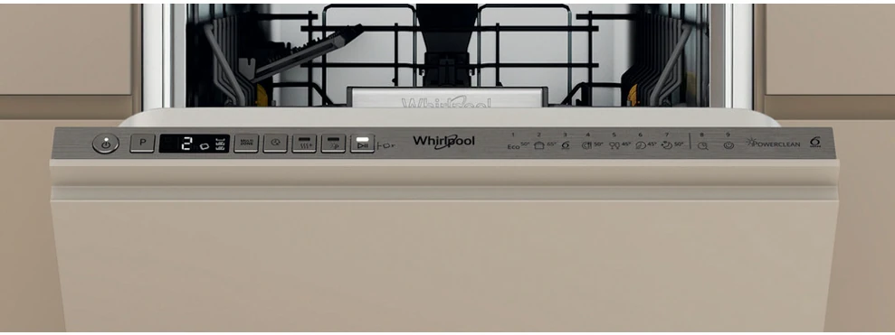 Whirlpool WH6IA10BS7L0 beépíthető keskeny mosogatógép kép 3