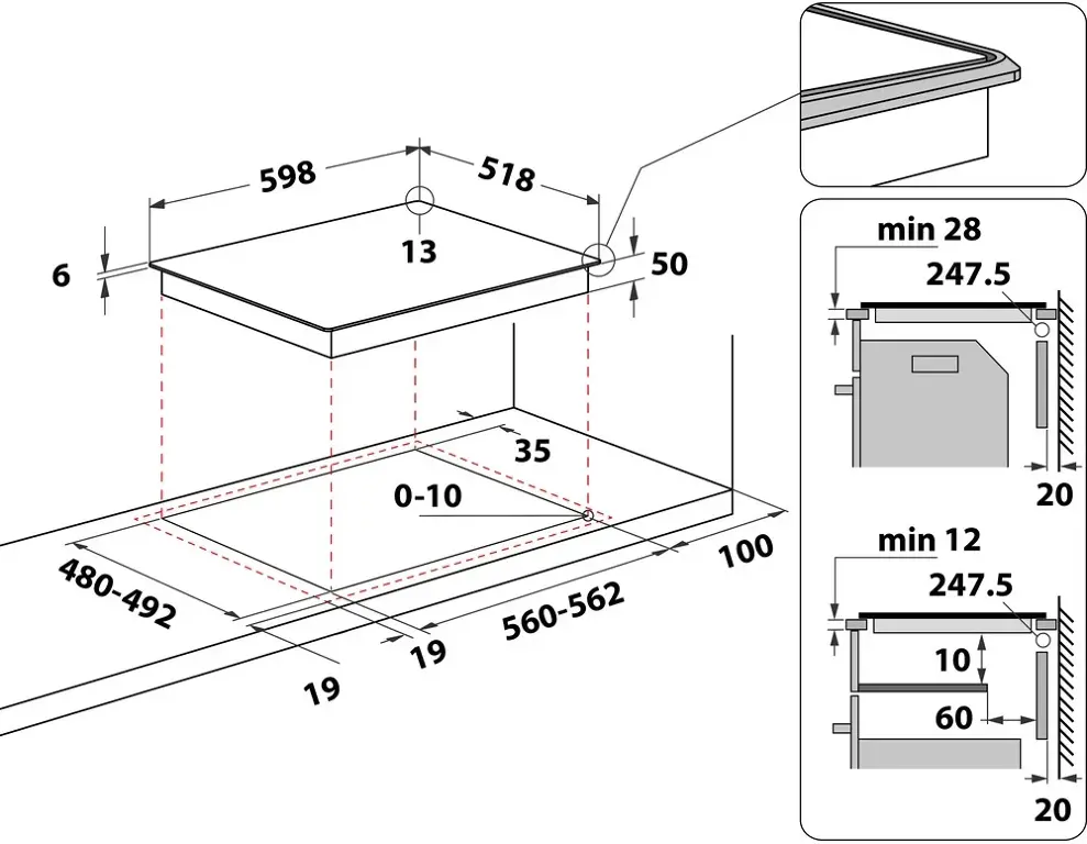 Whirlpool WL B5860 AL beépíthető indukciós főzőlap kép 8
