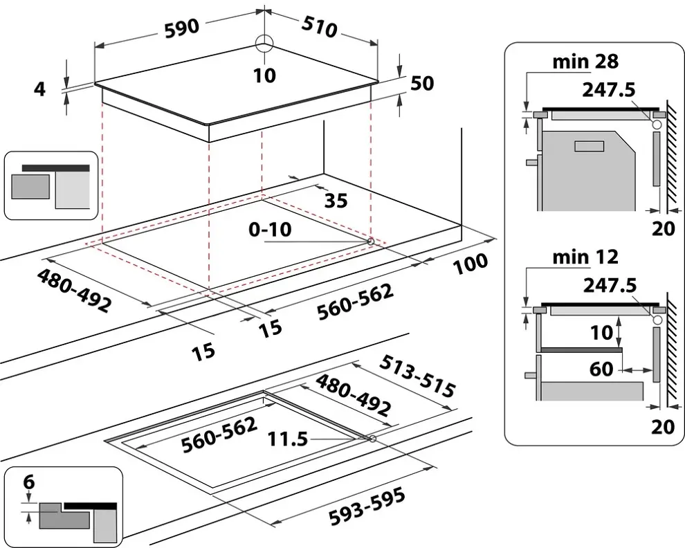 Whirlpool WL S7960 NE beépíthető indukciós főzőlap kép 8