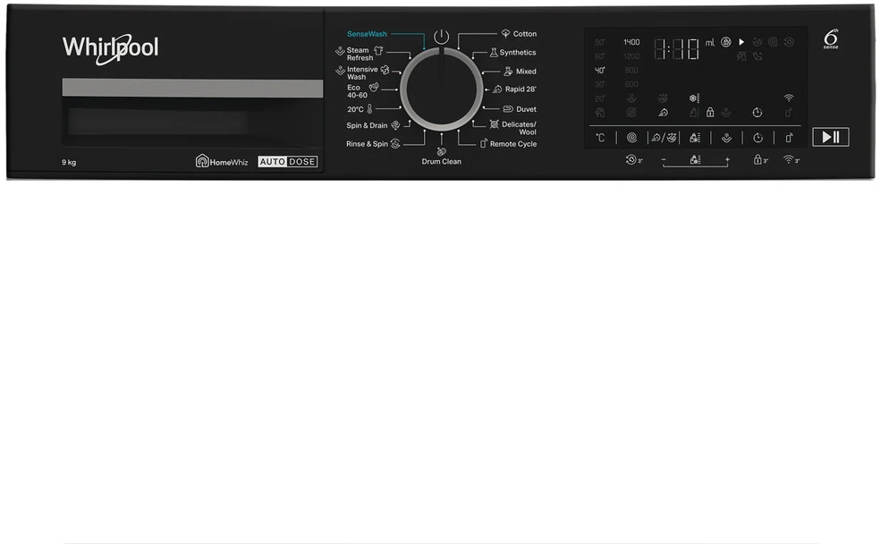 Whirlpool WPM 912W ADS EE elöltöltős mosógép kép 7