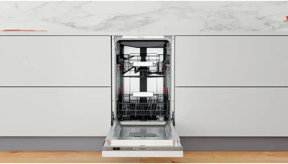 Whirlpool WSIO 3O34 PFE X beépíthető keskeny mosogatógép kép 2