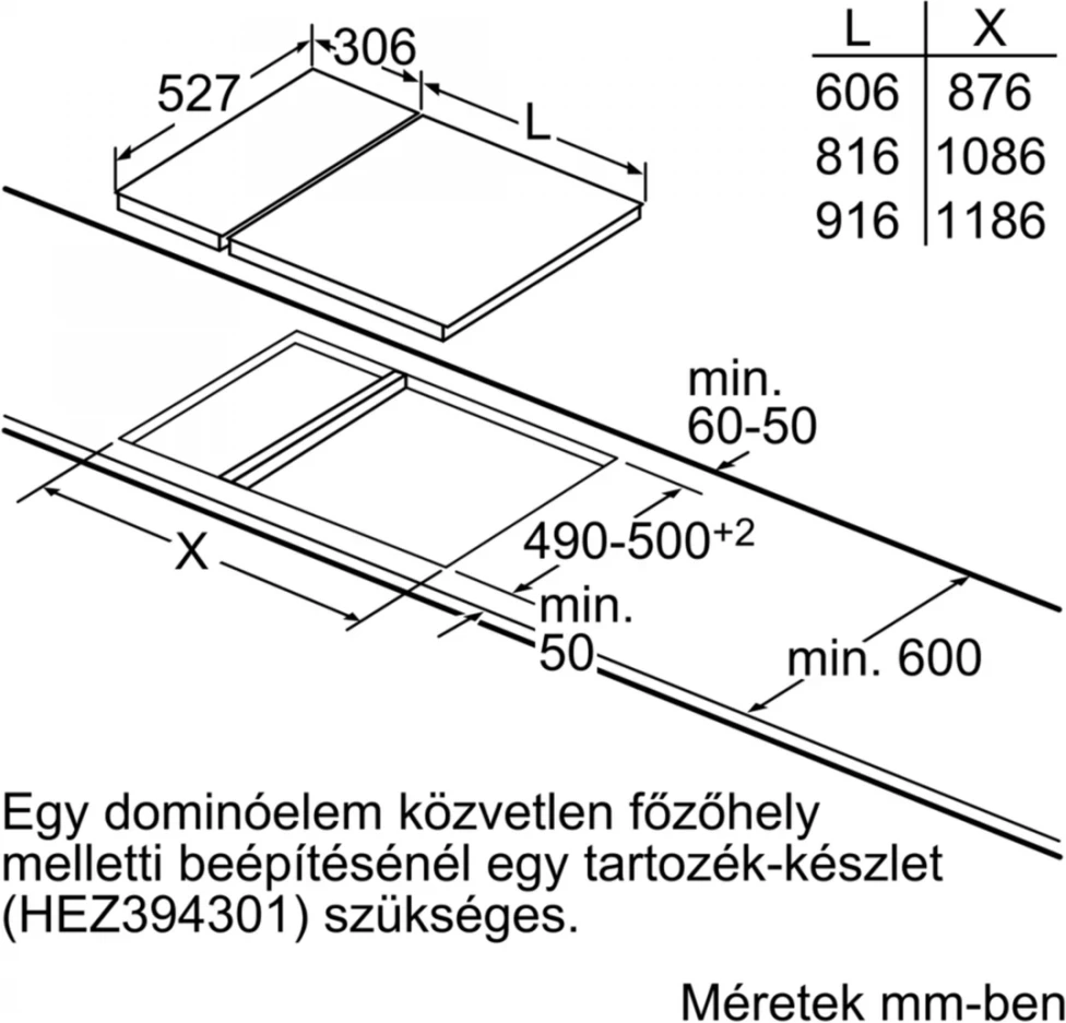 Bosch PKY475FB1E beépíthető dominó főzőlap 8. kép