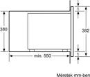 Bosch BEL554MS0 beépíthető mikrohullámú sütő kép 2