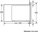 Bosch BFL554MB0 beépíthető mikrohullámú sütő kép 4
