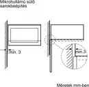 Bosch BFL554MB0 beépíthető mikrohullámú sütő kép 5