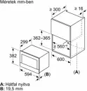 Bosch BFL7221W1 beépíthető mikrohullámú sütő kép 7