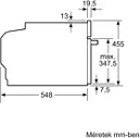 Bosch CMG7761B1 Beépíthető kompakt sütő + mikrohullámú sütő kép 12