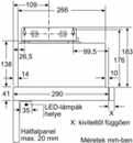 Bosch DFL064W54 Beépíthető páraelszívó kép 14