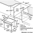 Bosch HBG579BS0 beépíthető önálló sütő kép 7
