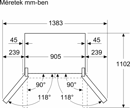 Bosch KFN96VPEA Side by Side hűtőszekrény kép 11