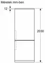 Bosch KGN49VICT  alulfagyasztós hűtőszekrény kép 4