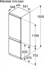 Bosch KIN96NSE0 beépíthető alulfagyasztós hűtőszekrény kép 9