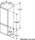 Bosch KIS87AFE0 beépíthető alulfagyasztós hűtőszekrény kép 9