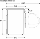 Bosch WQN246D0BY Hőszivattyús kondenzációs szárítógép kép 13