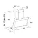 Cata THALASSA EVO 900 GWH - ÚJ! kürtős páraelszívó kép 2