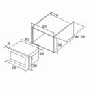 Cata MC-20D BK - ÚJ! beépíthető mikrohullámú sütő kép 2