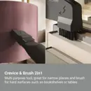 Electrolux EL51C2SW CleanOptiSpace 500 porzsák nélküli porszívó 78 dB kép 5