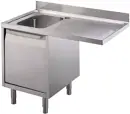Electrolux professional MARMDXN Standard előkészítők 1 medencés mosogató elem szekrénnyel, jobb oldali csepegtetővel, 1200mm Fő kép