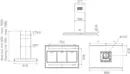 Elica ADÉLE IS @ IXBL/A/90x60 sziget páraelszívó kép 2