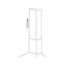 Elica TAMAYA csőtakaró kürtő H420 Csőtakaró kürtők, konzolok kép 2