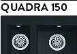 Elleci Quadra 150 G59 antracite (LGQ15059) Gránit mosogatótálcák kép 2