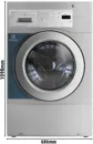 Ggm gastro 988690003 ELECTROLUX | myPRO XL WE 1100P - Intelligens professzionális mosógép - 12 kg - leeresztő szivattyúval kép 2