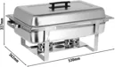 Ggm gastro CDH807 Chafing edény - GN 1/1 - fedővel kép 2